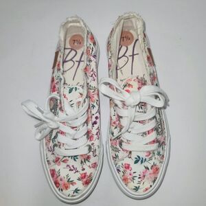 Blowfish Malibu Maggi Lace Up Surfer Sneakers Shoes Women's  7.5‎ Floral Low Top